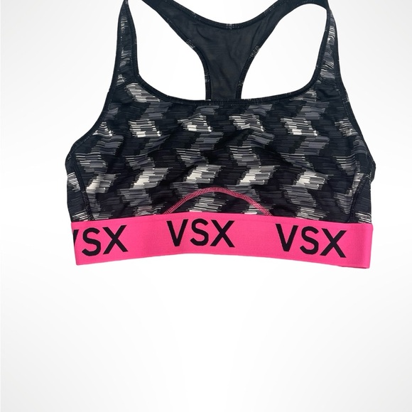 Victoria’s Secret Victoria, sport Black‎ and Pink Sports Bra women’s size medium - Picture 2 of 4